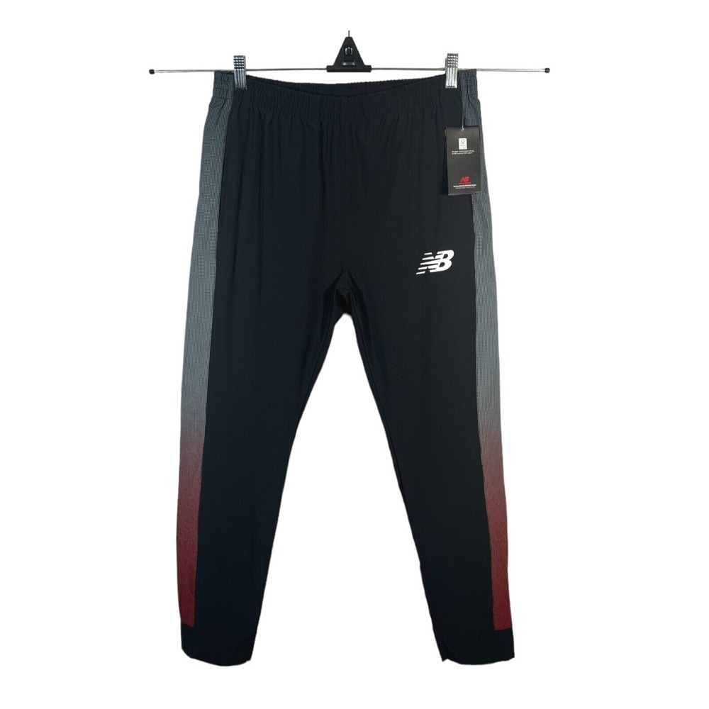 New Balance Men's Woven Jogger Pants Size L (30x29") Black Multi Stretch Fabric